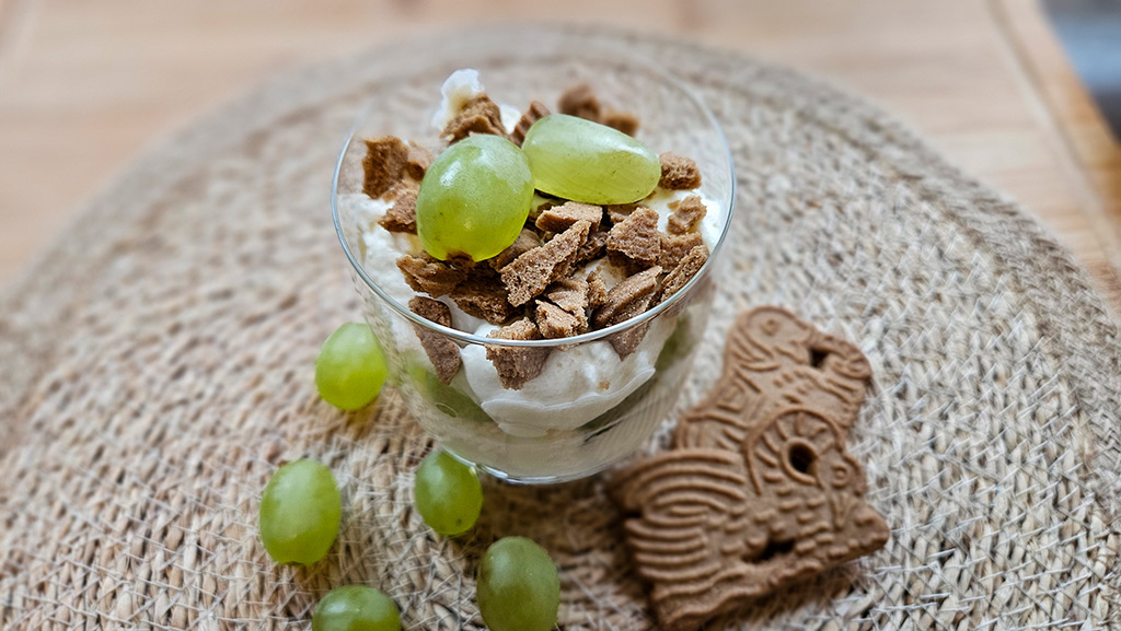 Spekulatius Trauben Schichtdessert